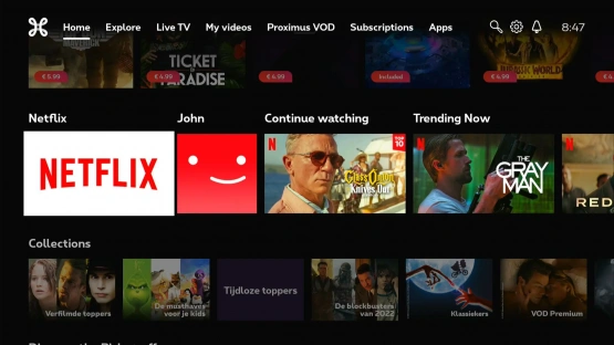 Close up shot of a User's Netflix dashboard. A streaming service that would bring an end to the Nigerian video rental market.