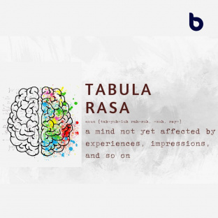 A description of a tabula rasa as a precursor to the lesson "Teach your child about money"  